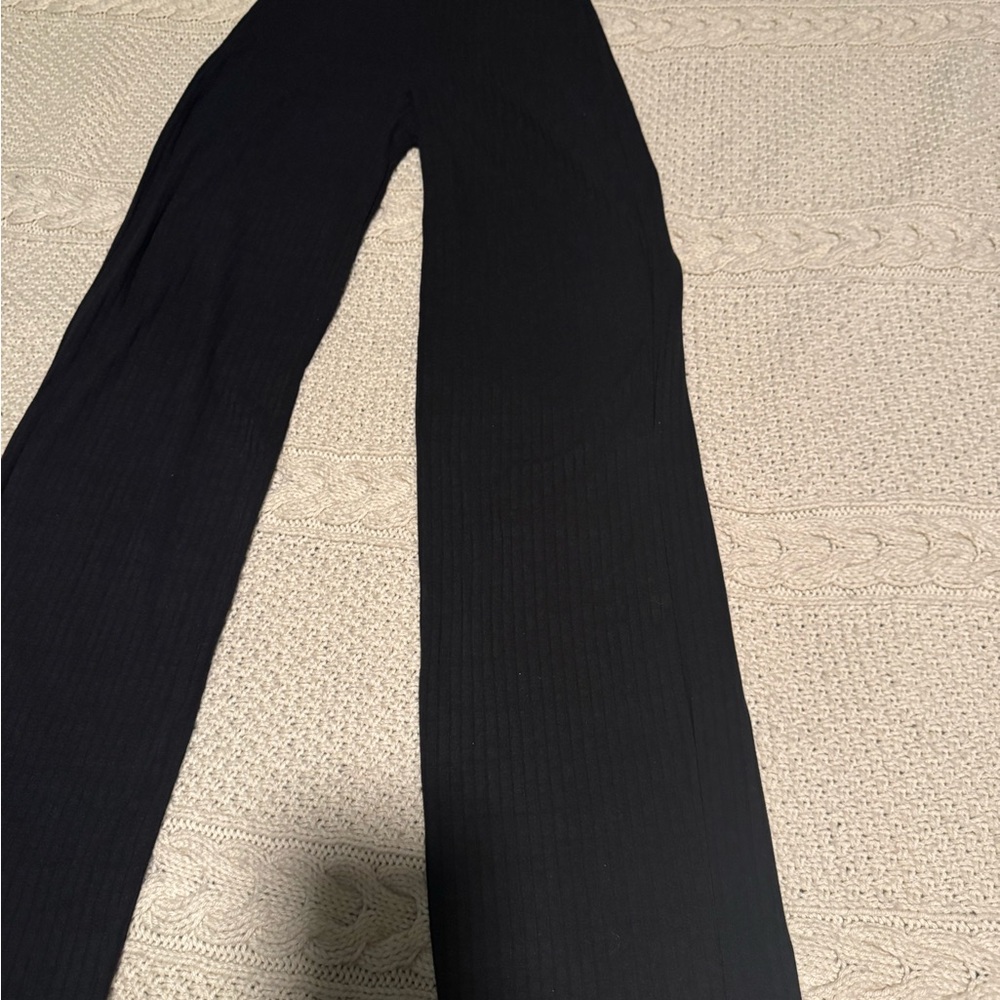 Elegant Black Wide Leg Women's Pants